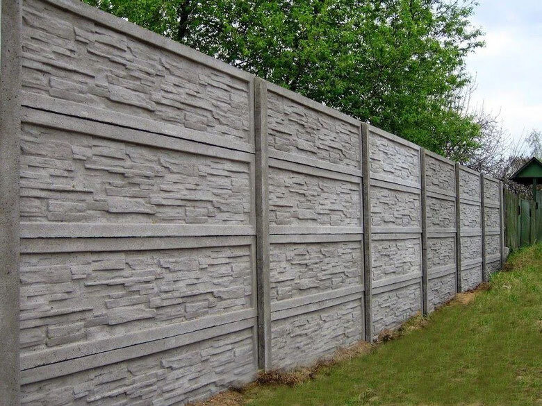 Бетонные заборы с установкой в Гомеле.